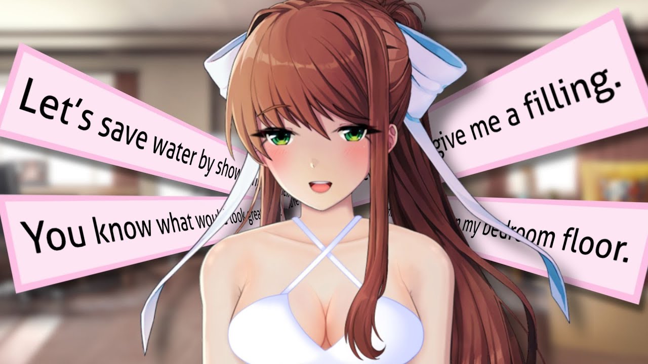 Monika tries some pick-up lines... | Monika After Story: A DDLC Mod
