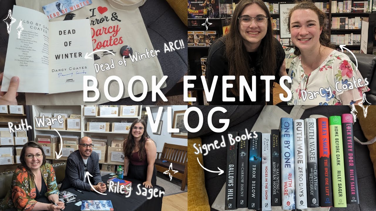 recent book events & meeting some favorite horror and thriller authors! | bookish vlog | booktube