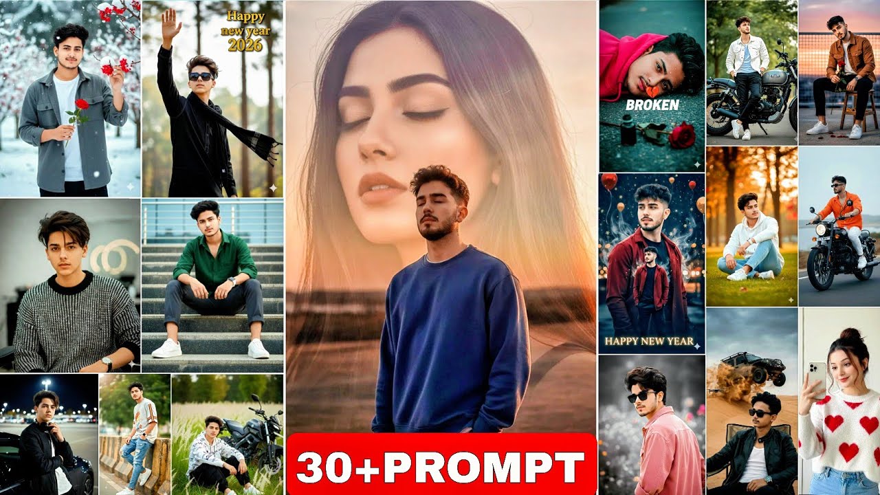 NEW 30+ INSTAGRAM TRENDING PROMPT 🔥 || GEMINI BOYS AI IMAGES EDITING PROMPT || NEW PROMPTS
