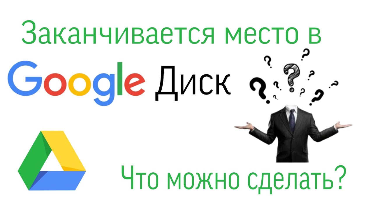 Закончилось место в Google диск? Что можно сделать?