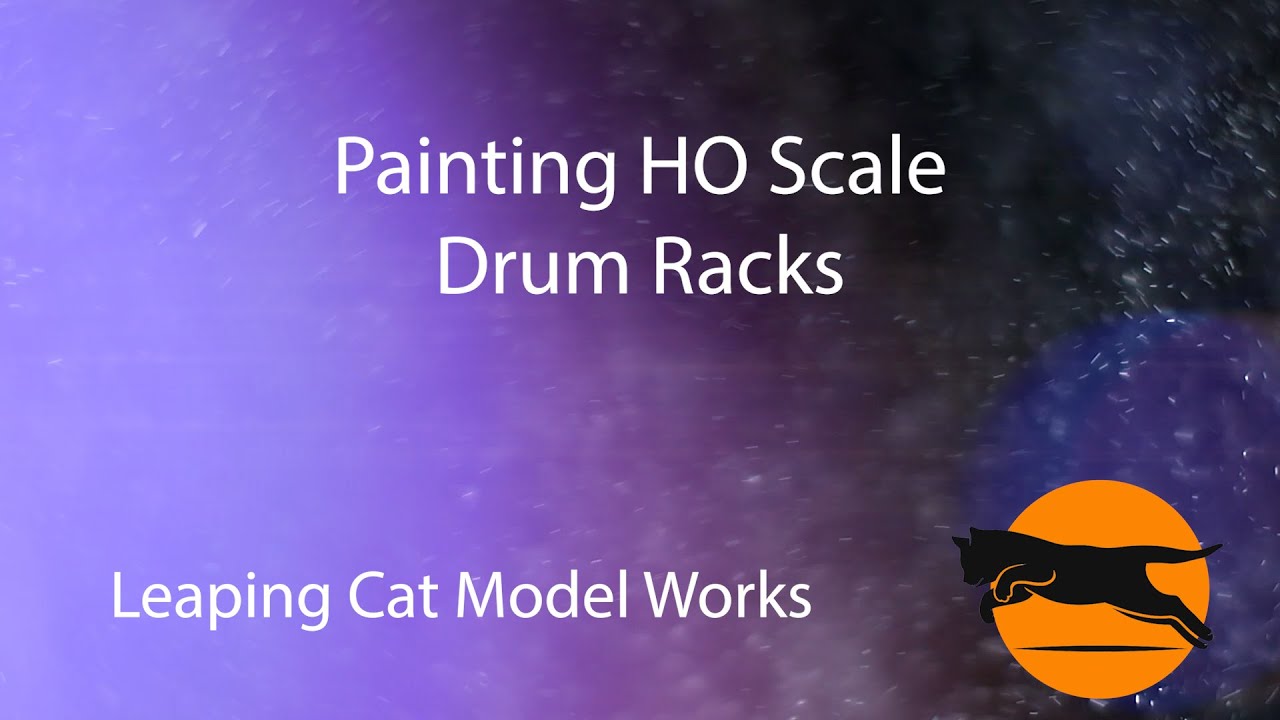 How to Paint HO Scale Drum Racks (Using My 3D-Printed Drum Rack Kit)