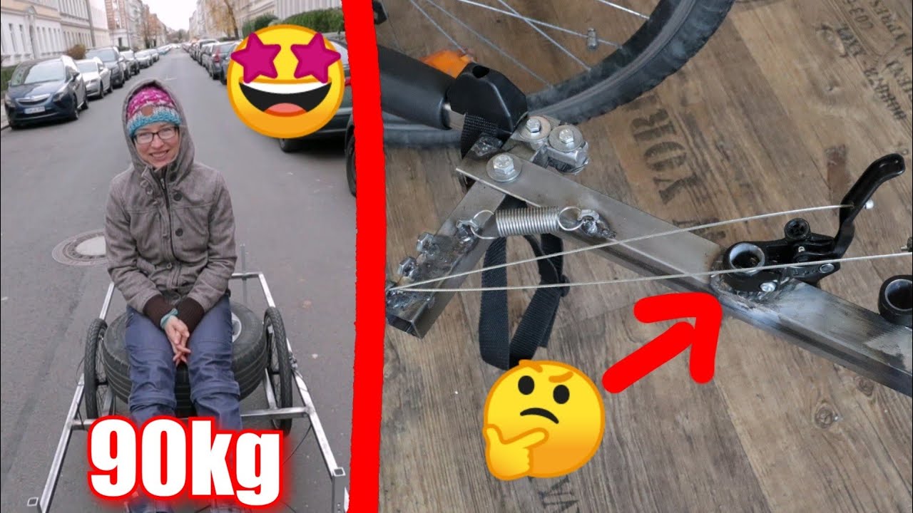 🌟DIY AUFLAUFBREMSE und FAHRRADANHÄNGER selber bauen und TESTFAHRT🚳 [F2] Fahrradwohnwagen bauen