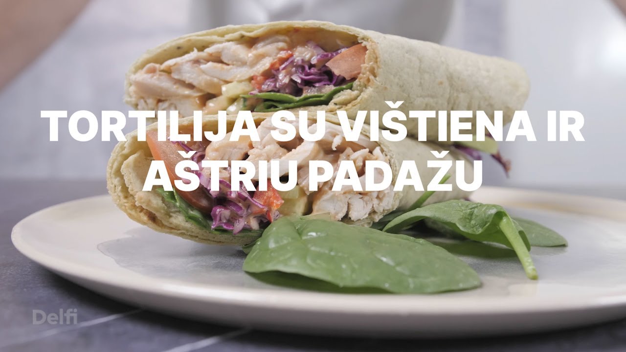 Tortilija su vištiena ir aštriu padažu | Receptų receptai