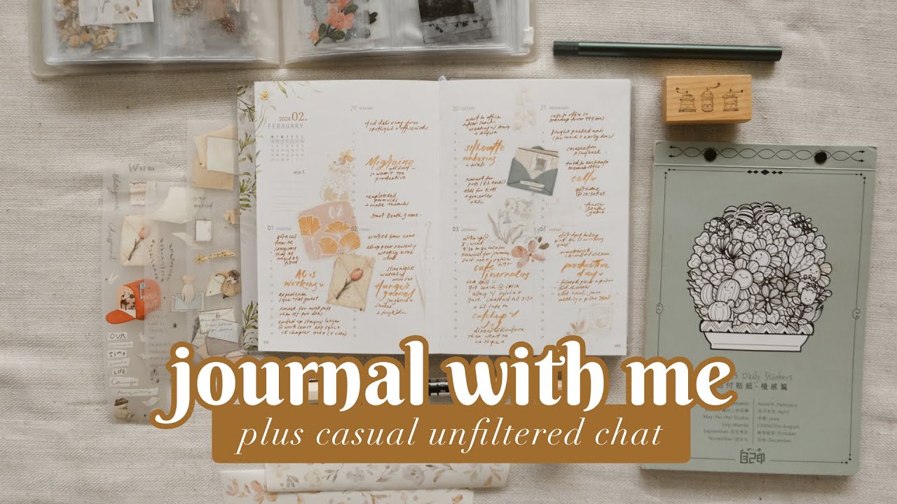 Journal and casual chat with me; weekly memory keeper on my meow illustration planner