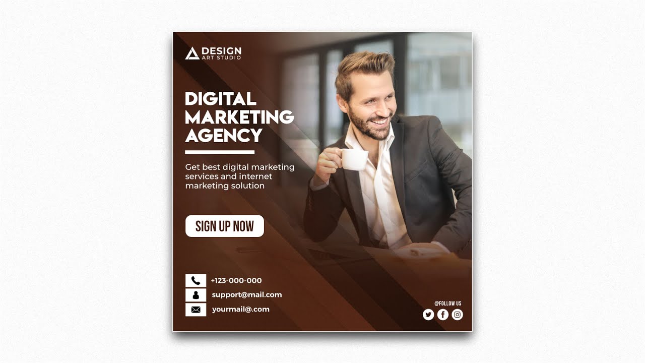 Digital Marketing Ad Banner Square - Affinity Designer