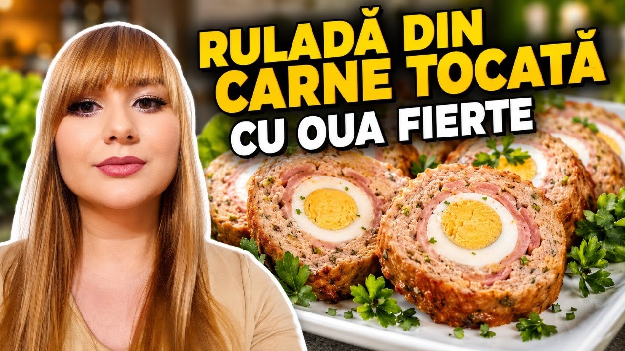 Rulada din carne tocata si oua fierte
