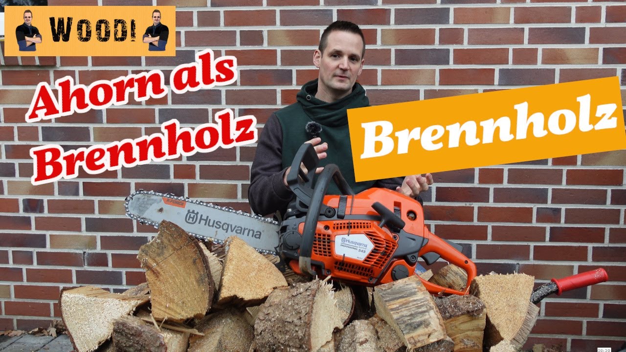 Ahorn als Brennholz / Kaminholz - Brennwert -  Vorteile im Kaminofen - Woodi