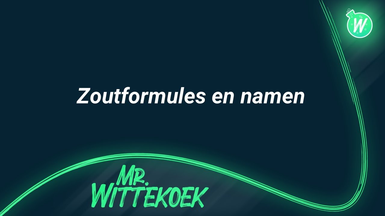 Zoutformules en namen