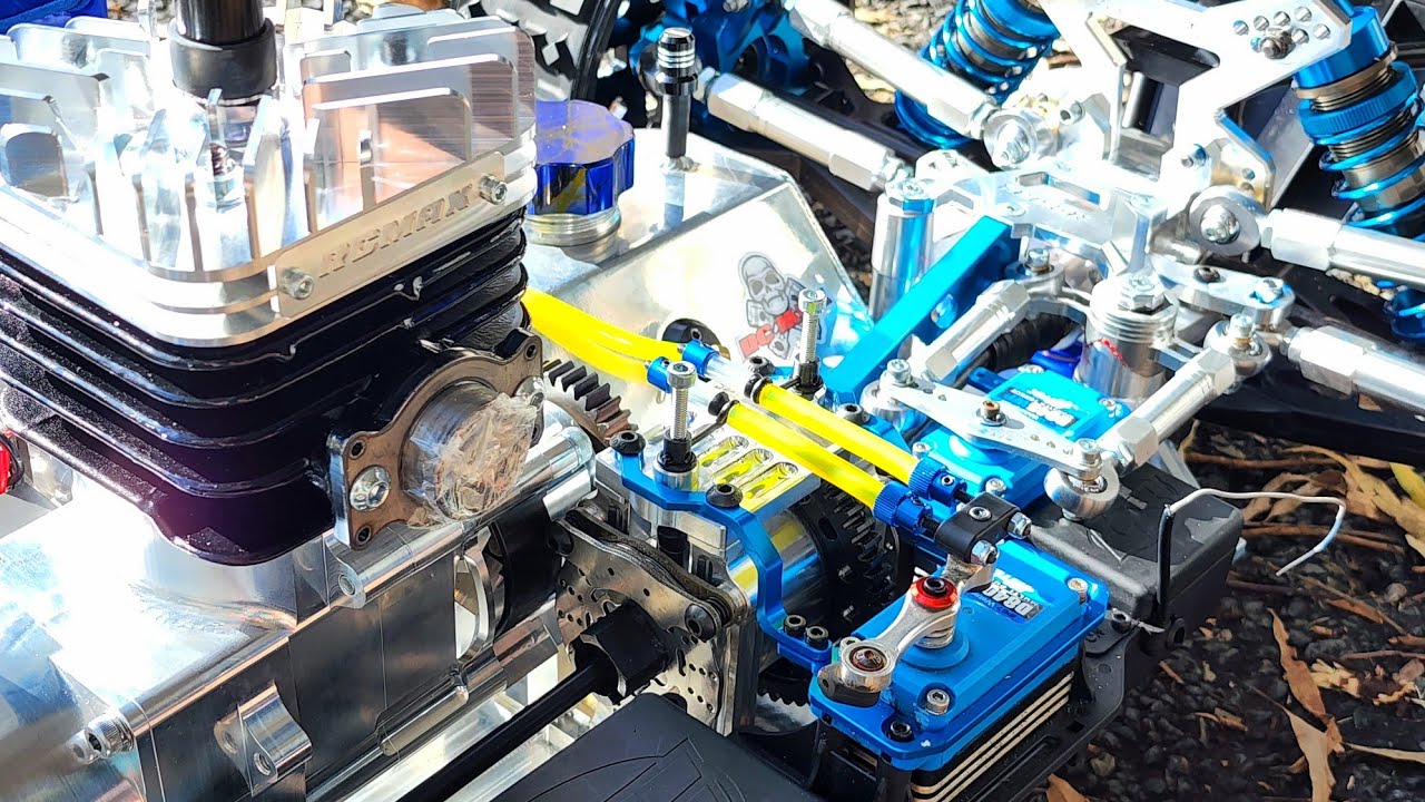 TAYLOR RC LOSI 5IVE-T 2.0 RC BUILD RCMAX 55 SUPREME ENGINE PART 7