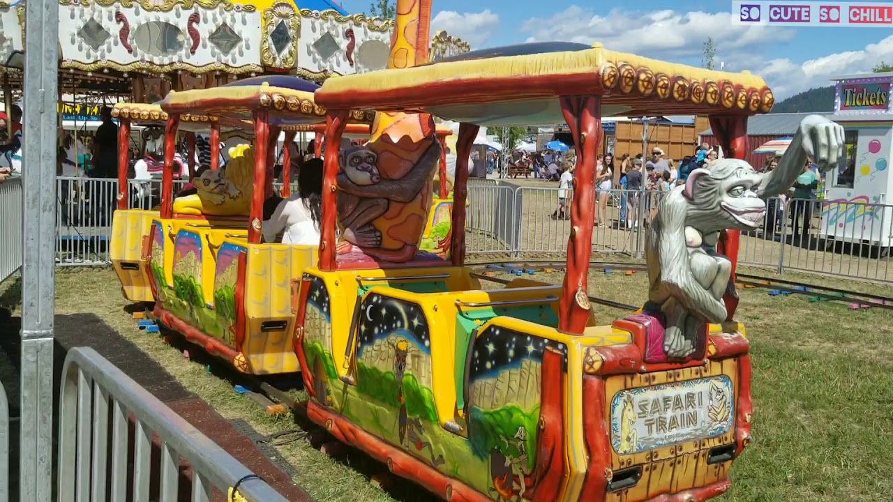 NILE RIDE ON SAFARI TRAIN ( PAUL MAURER CARNIVAL) AT NORTH IDAHO STATE FAIR  2019