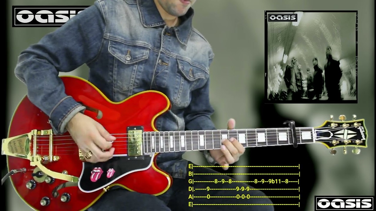 Oasis - The Hindu Times - Guitar COVER (Live Versión) Noel Parts