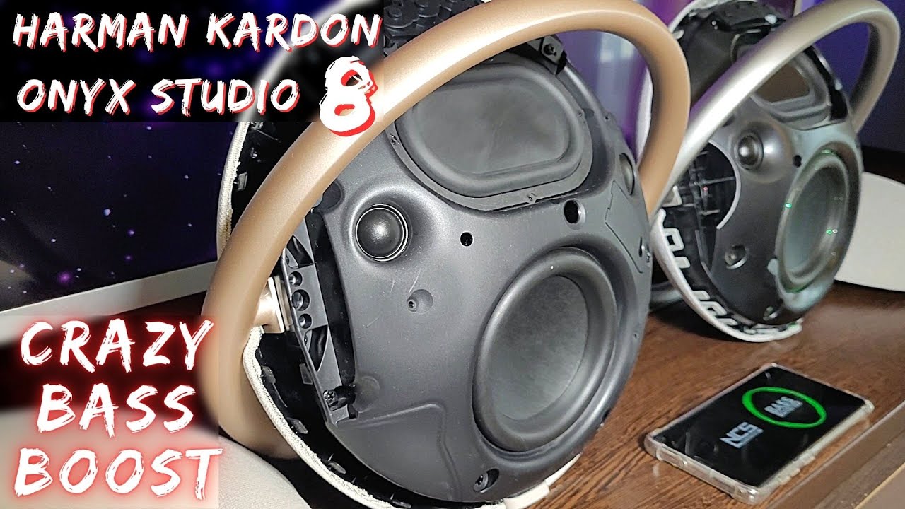 Fantastic BASS BOOST on Harman Kardon Onyx Studio 8 without cover