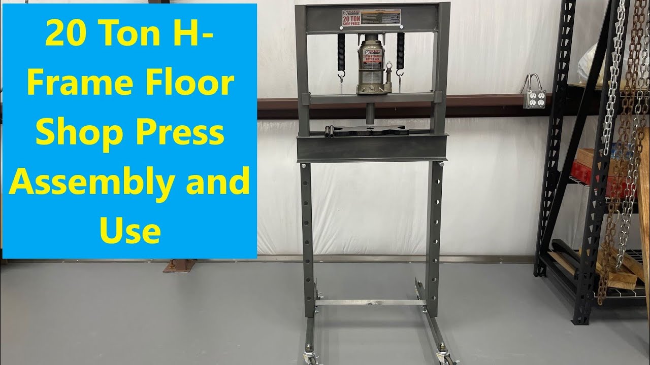 20 Ton Floor Shop Press Assembly and Review
