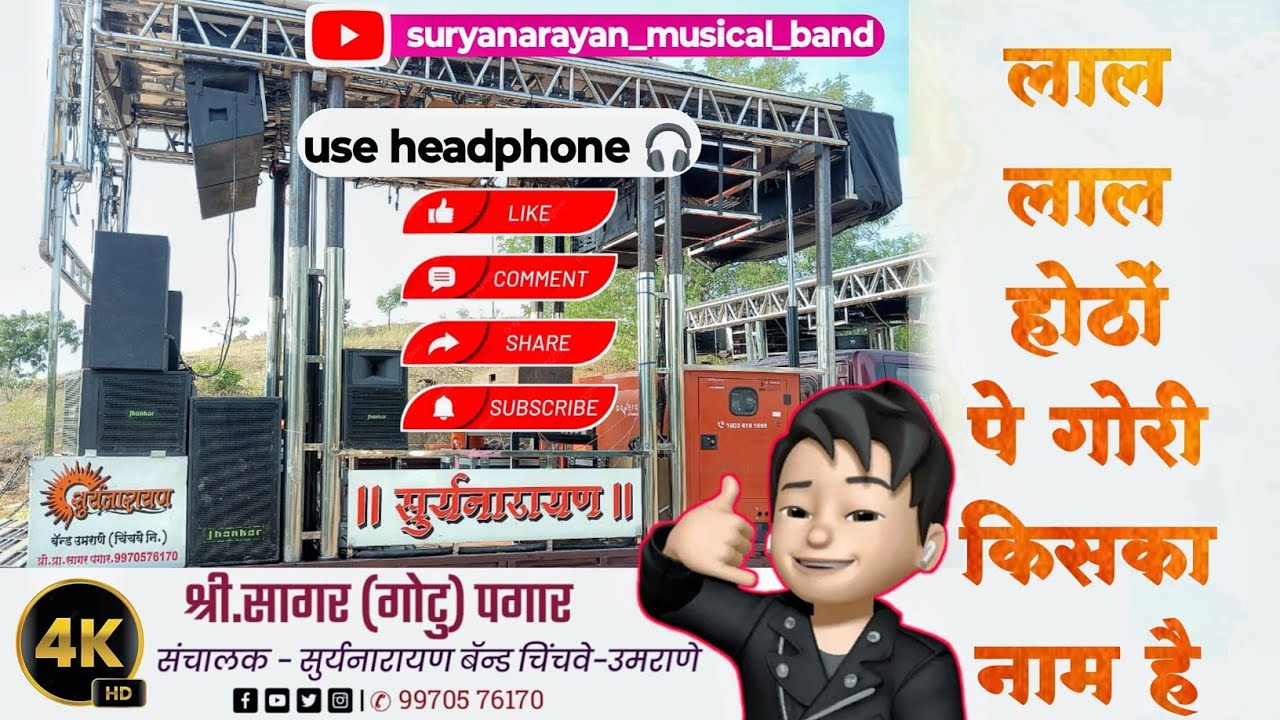 Lala Lal Hoton Pe Gori Kiska Naam Hai By Suryanarayan band Umrane 9970576170 #ajaydevgan #najayaz