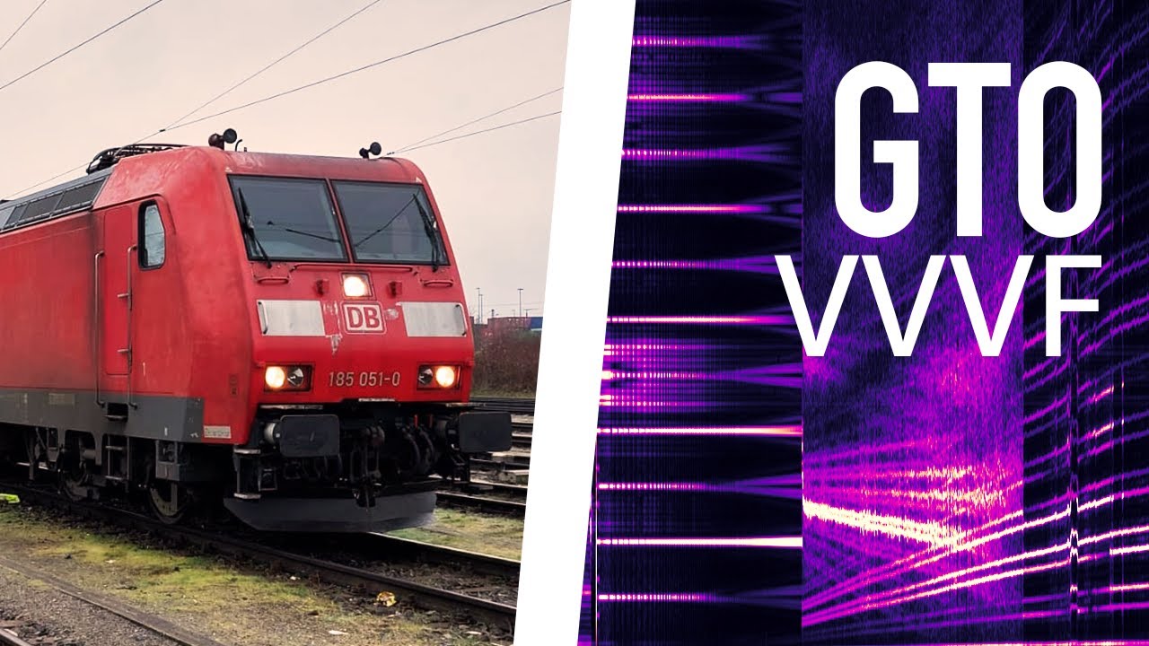 [ADtranz GTO VVVF] Br 185.1 Sound - TRAXX F140 AC1 [Inductor Recorded] #1