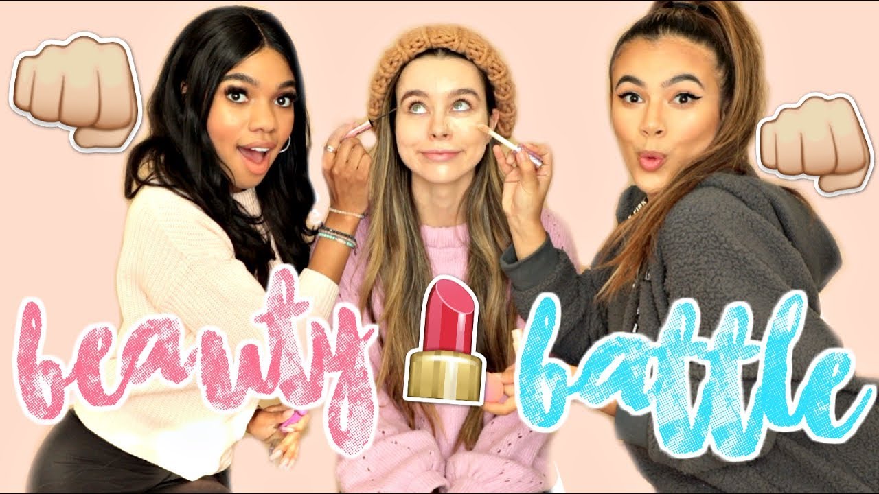 MY FRIENDS DO MY MAKEUP! ADELAINE VS. TEALA!
