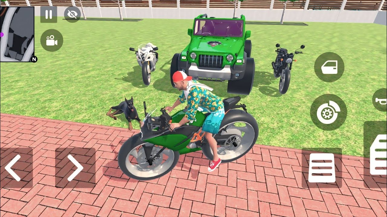 Car Bike Game: Franklin ordered an Indian Tractor and drives a new Indian Police SUV in the game