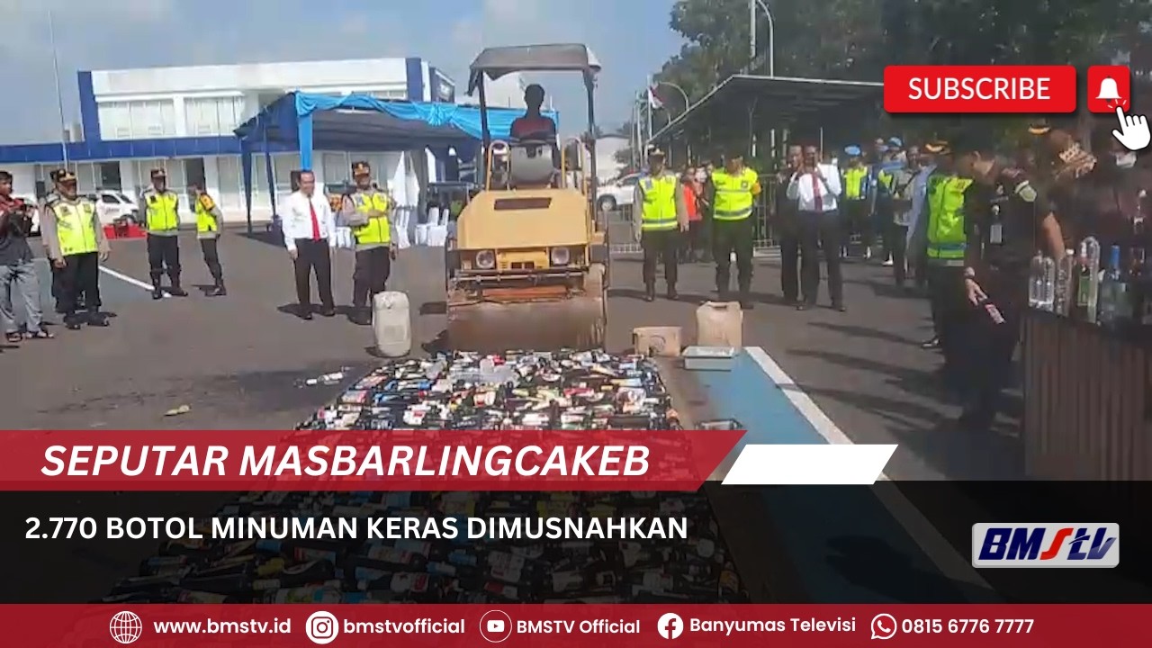 2 770 BOTOL MINUMAN KERAS DIMUSNAHKAN