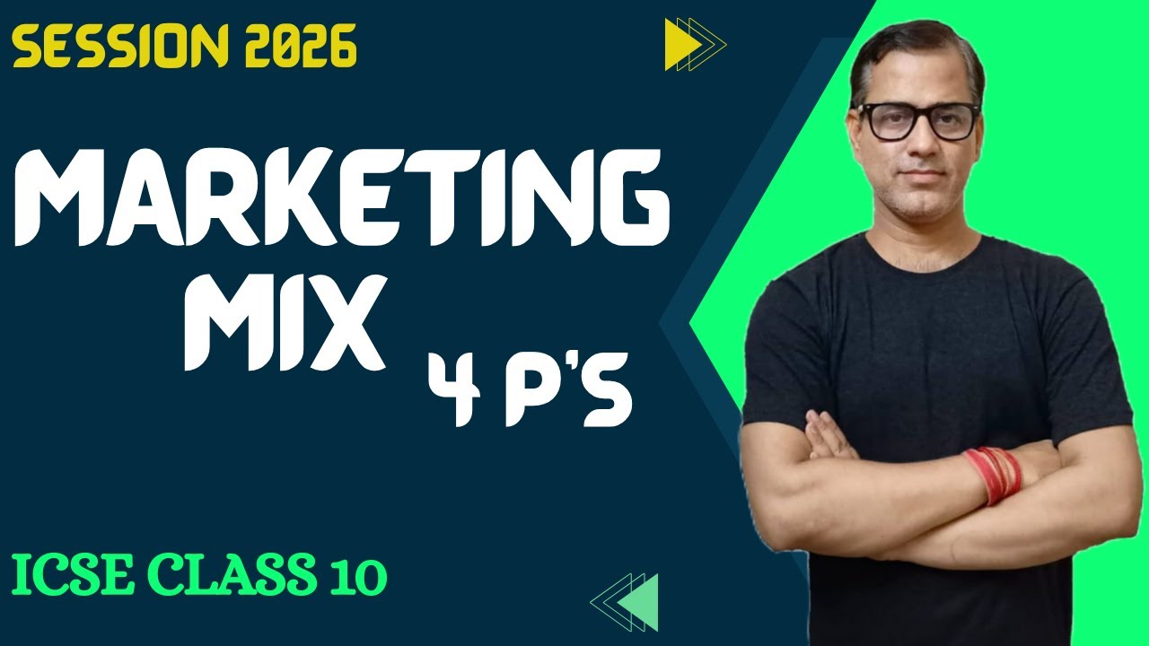 Marketing Mix 4 Ps Class 10 ICSE | Understanding 4 Ps– Product  Price Place and Promotion
