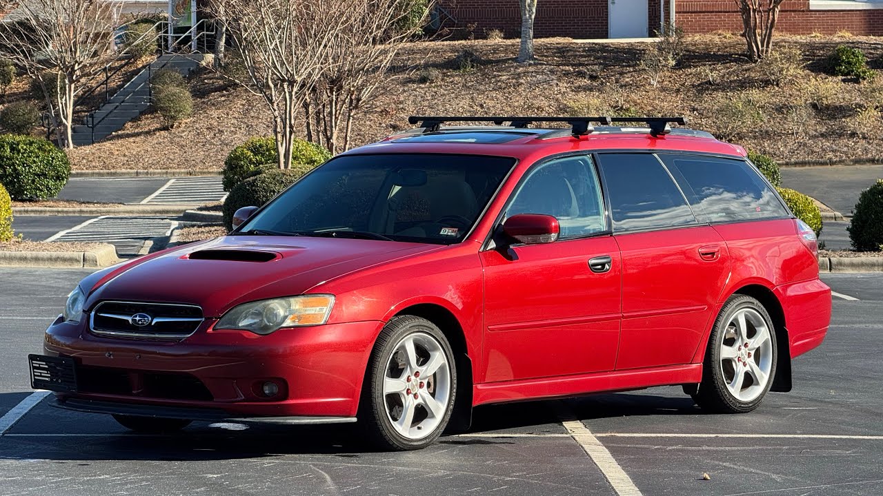 Обзор и тест-драйв Subaru Legacy 2.5GT 2005 года выпуска, механическая коробка передач!