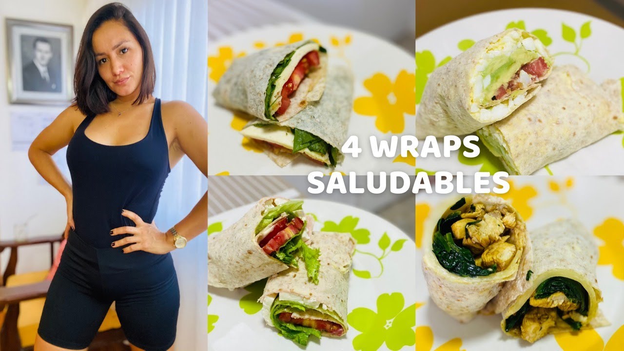 4 WRAPS DELICIOSOS, SALUDABLES Y MUY FÁCILES DE HACER!!! - Mónica Biffi