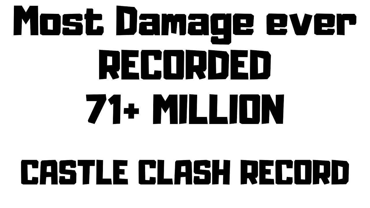 JTisallbusiness | beat this | Most Damage ever Recorded | Castle Clash | Skull Knight