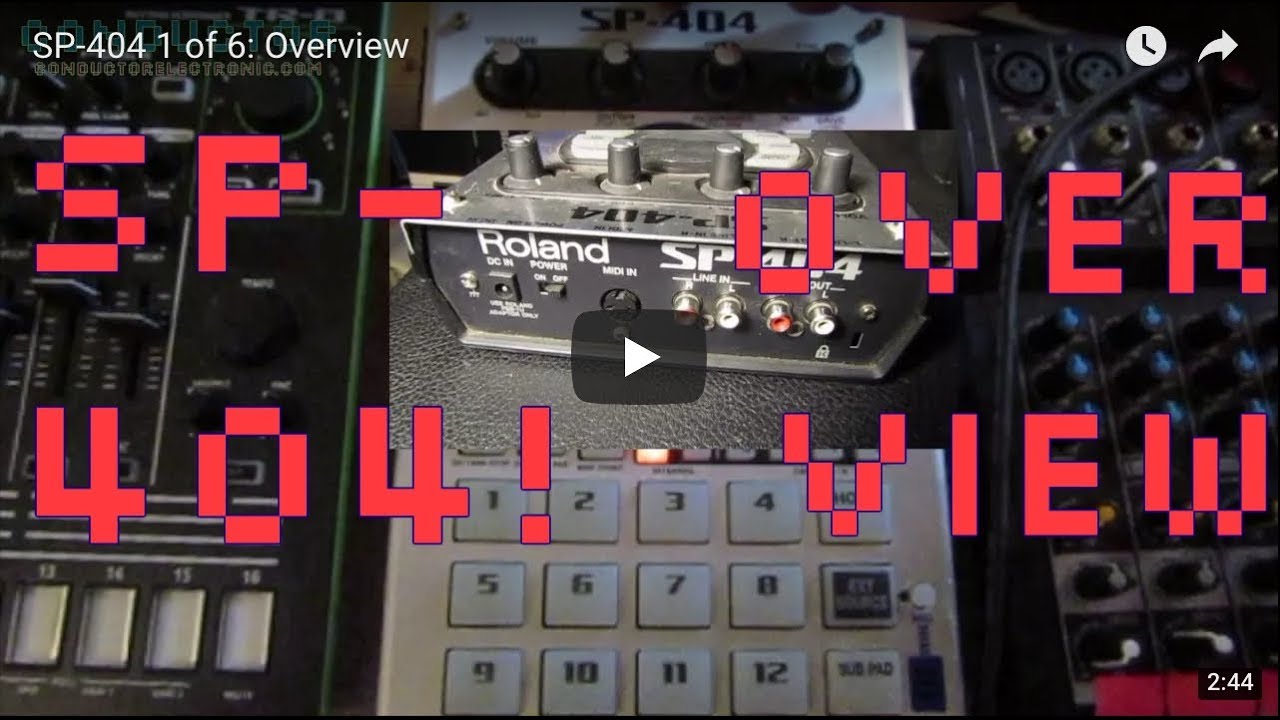 Roland SP-404 Tutorial 1 of 6 - Overview