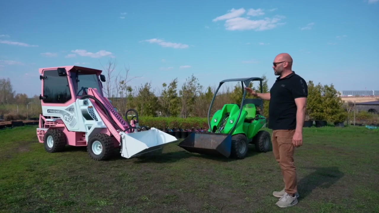 Helper 400 в сравнении с финским погрузчиком Avant на канале Хелпер Про!