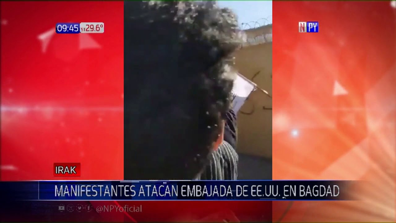 Atacan embajada de Estados Unidos en Irak