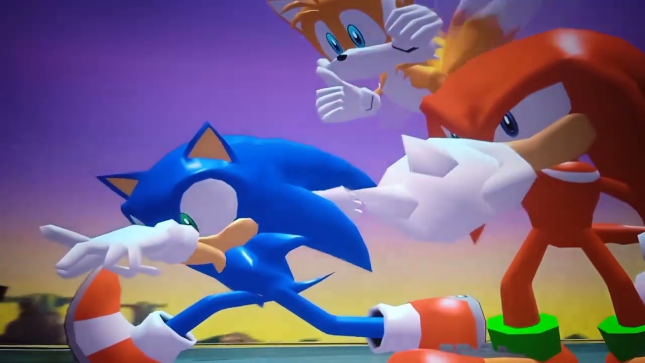 Let's Play Sonic Heroes Gameplay sur PC Dolphin Emulator Team Sonic Vs Egg Albatross Boss Level 7.