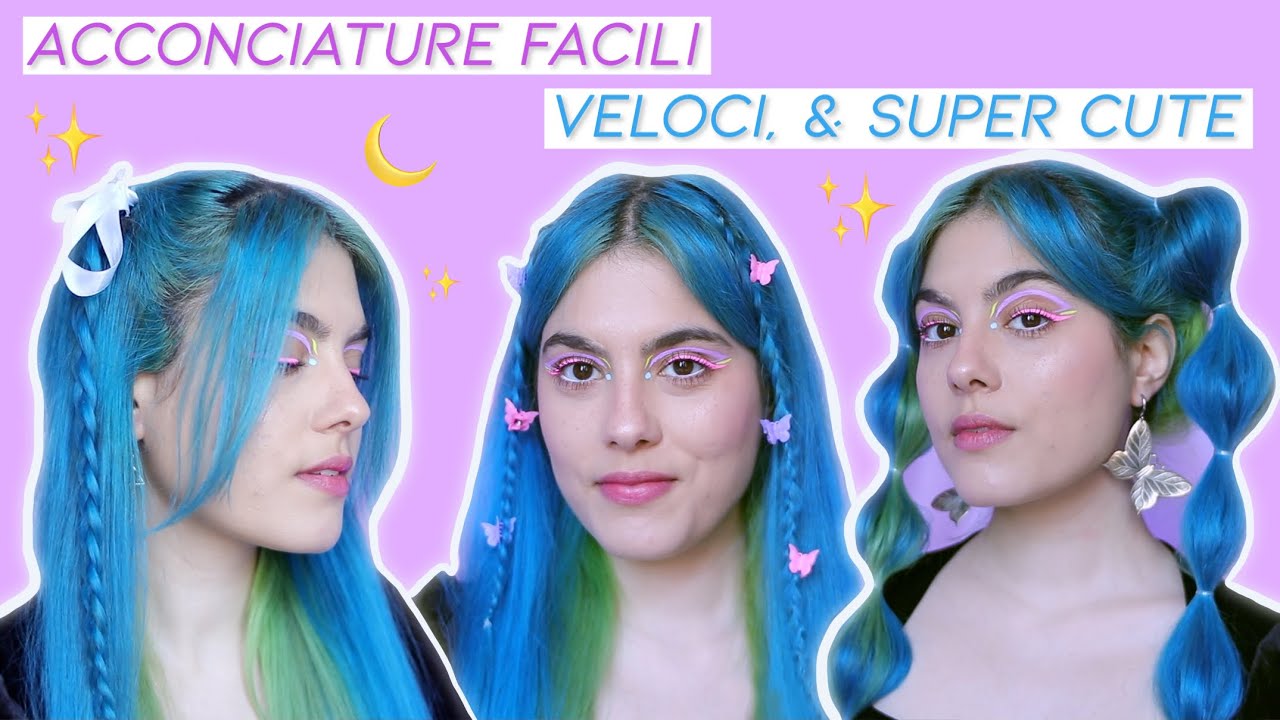 ACCONCIATURE FACILI, VELOCI & SUPER CUTE - perfette con le curtain bangs ✨