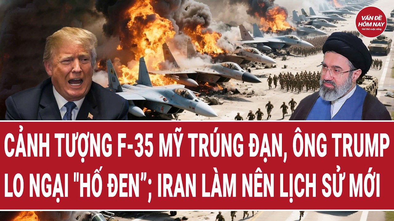 Cảnh tượng F-35 Mỹ trúng đạn, ông Trump lo ngại 