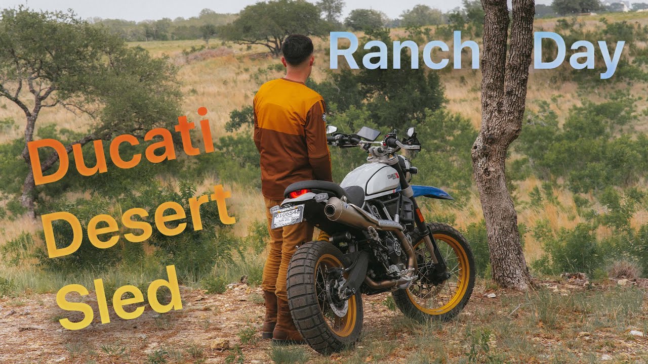 First Ducati Scrambler Desert Sled Ranch Day