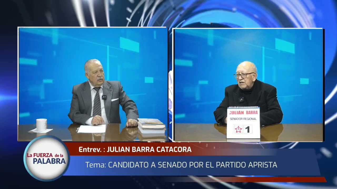 ING  JULIAN BARRA CATACORA como CANDIDATO A SENADO por el PARTIDO APRA