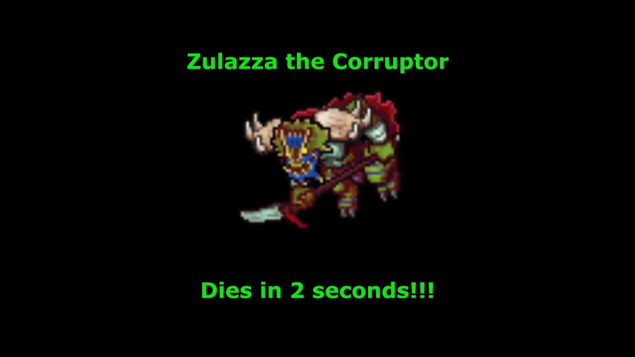 Zulazza the Corruptor dies in 2 seconds!!! [World Antica] - Tibia