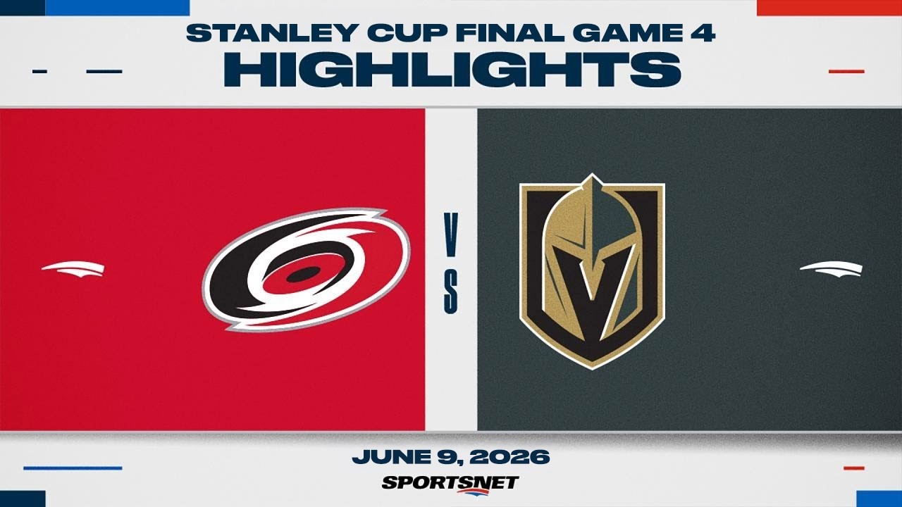 NHL Game 4 Highlights | Hurricanes vs. Golden Knights - June 9, 2026