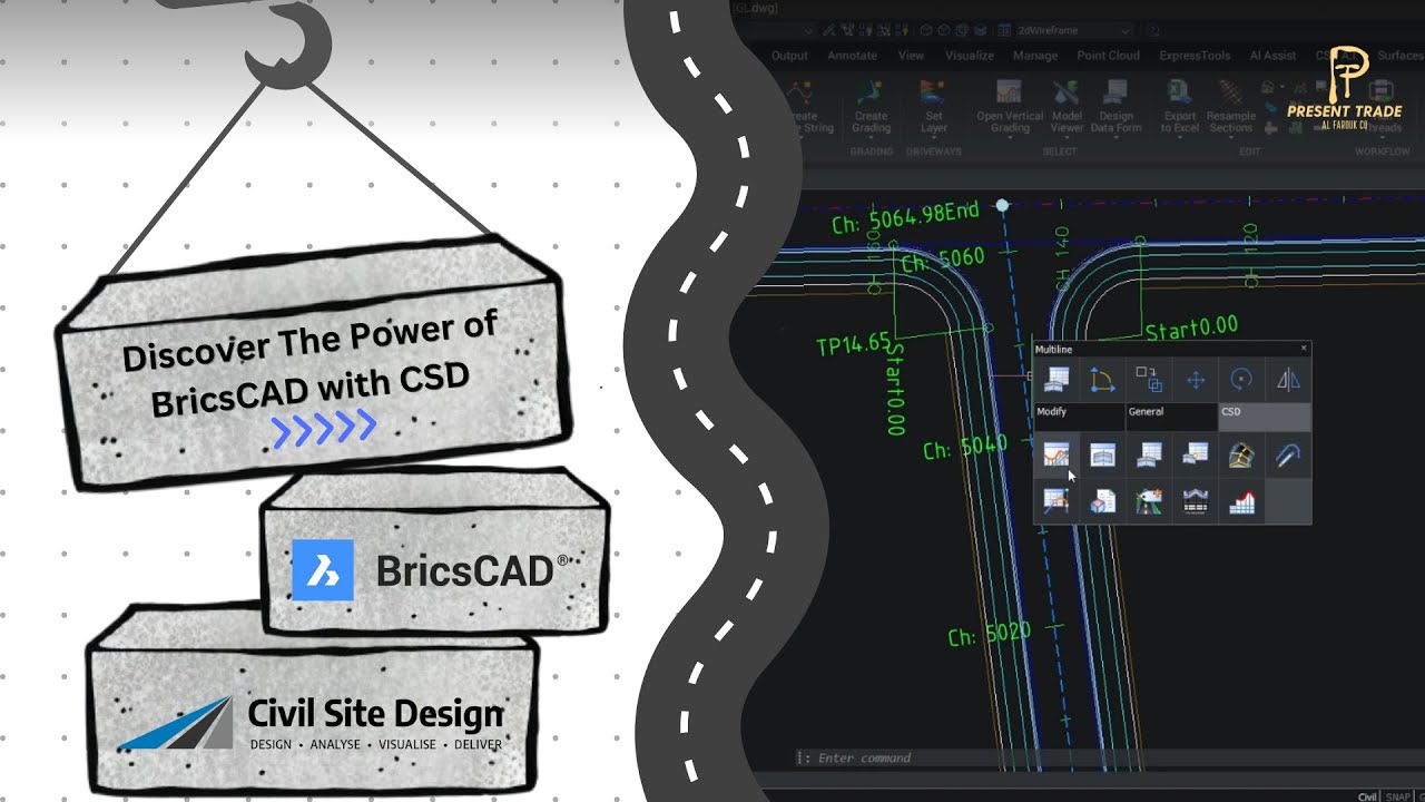 CSD on BricsCAD: 001 - Discover the Power of Designing Roads #cad #roadengineering #road #engineer