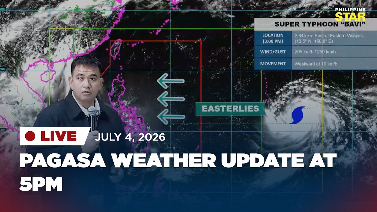 LIVESTREAM: PAGASA Weather Update (July 4, 2026)