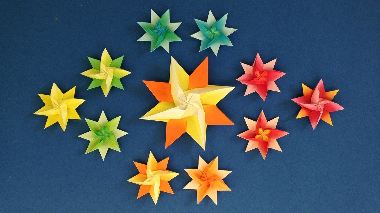 折り紙 星1枚 折り方 Origami star tutorial（niceno1）