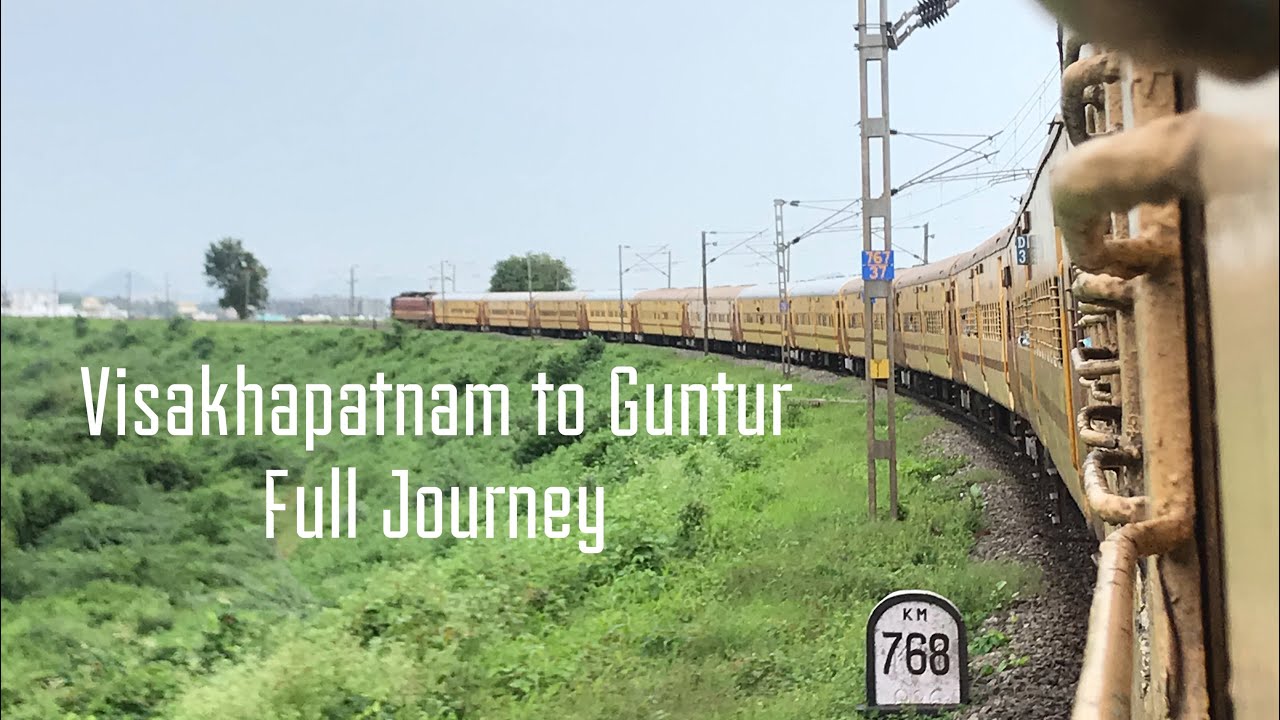 Visakhapatnam to Guntur Full Train journey from Simhadri Express