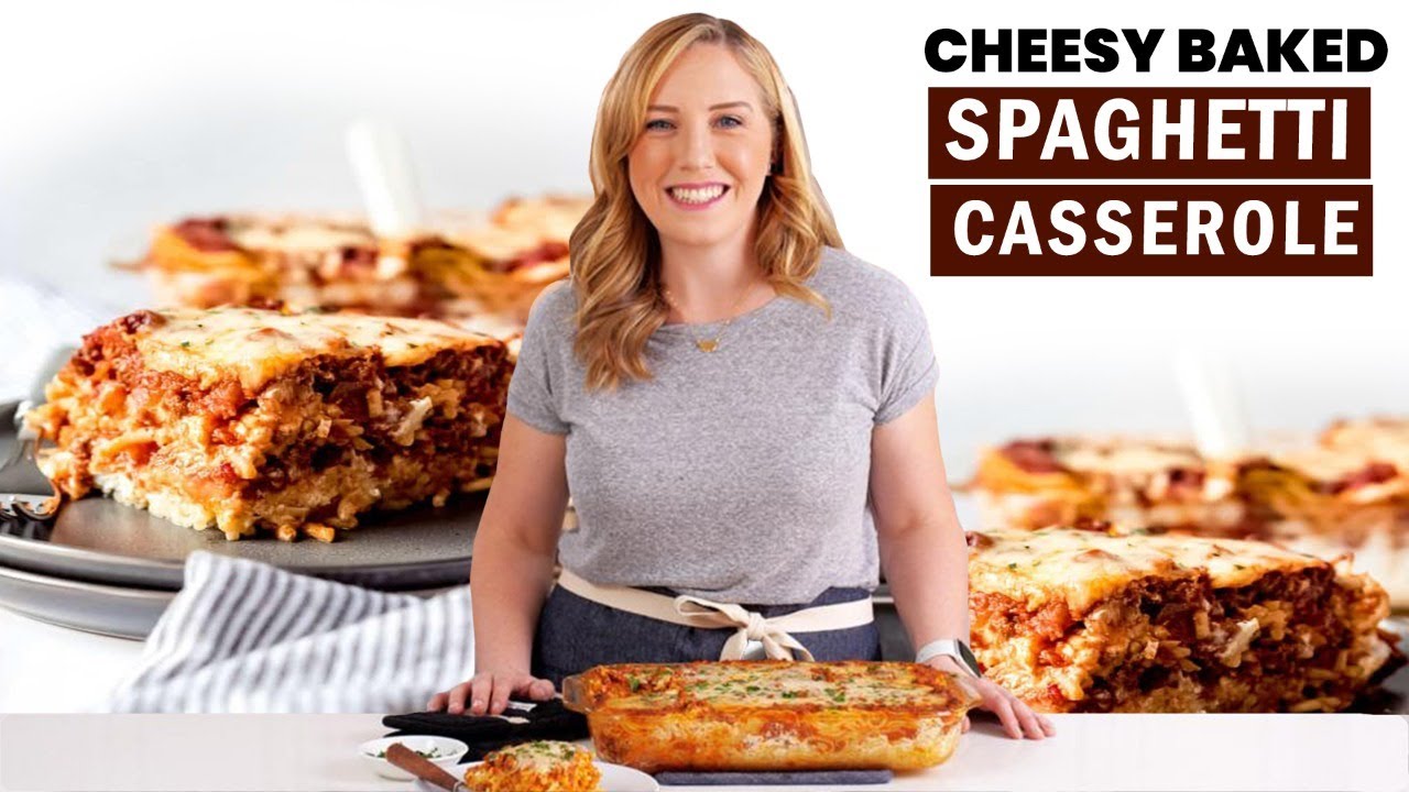 How to Make Cheesy Baked Spaghetti Casserole (aka Poor Man's Lasagna)