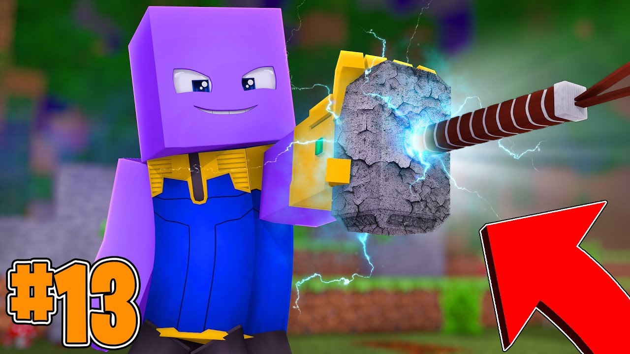 Minecraft: THANOS DESTRUIU O MEU MARTELO *mjolnir* - ULTIMATO Ep.13 ‹‹ P3DRU ››