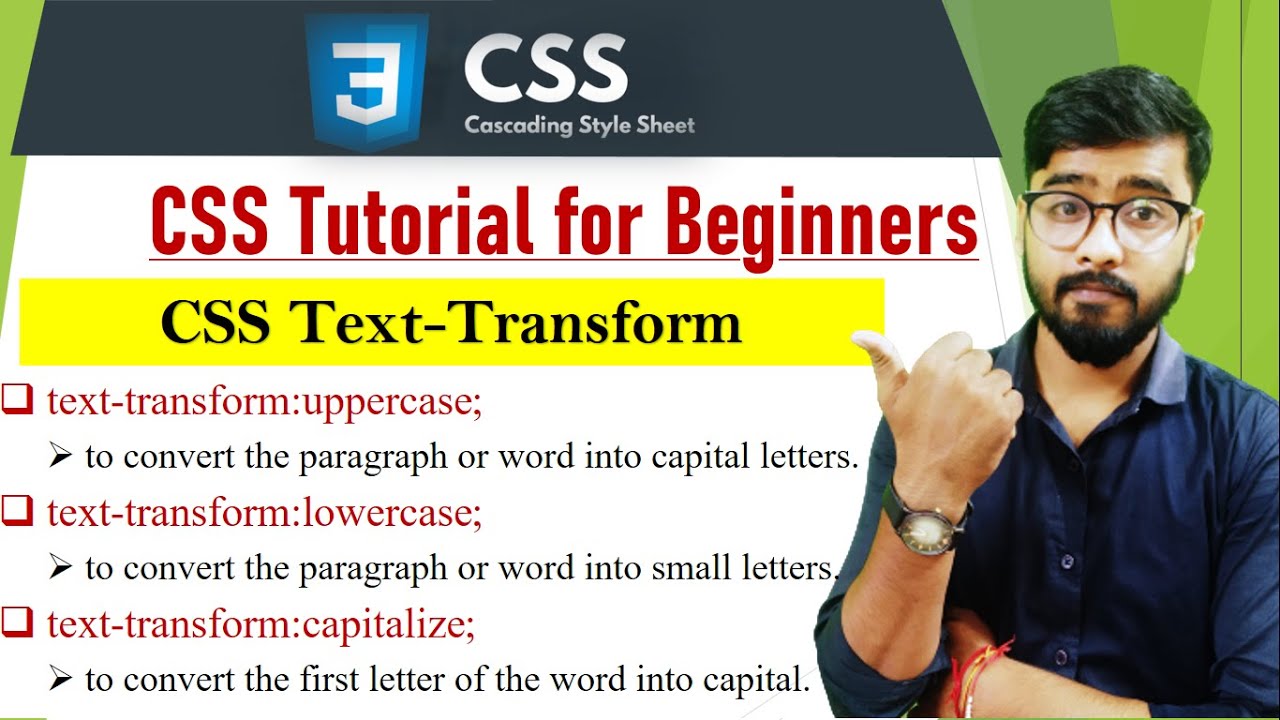 CSS Text Transform | CSS Tutorial for Beginners in [Hindi] | HTML & CSS