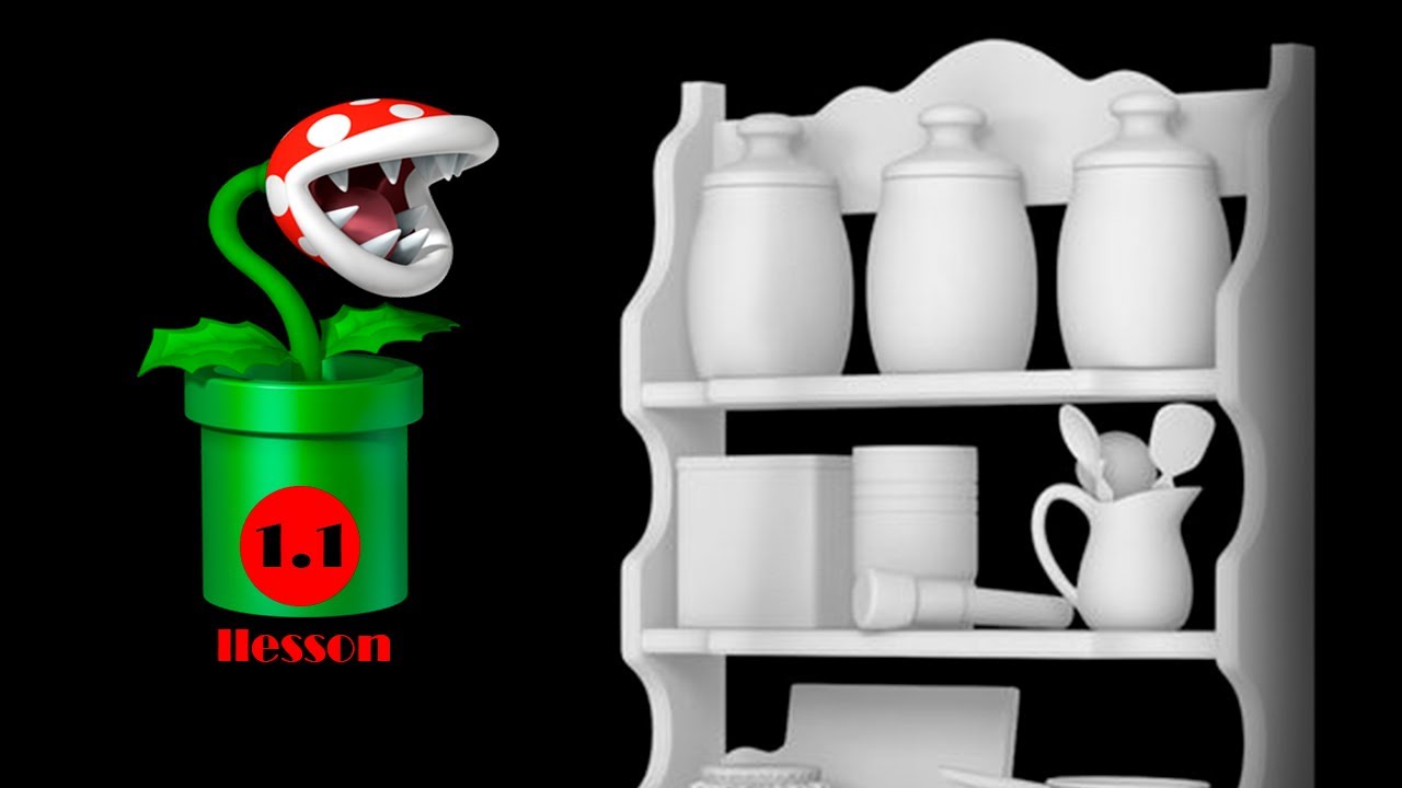 shelf modeiling in 3ds max 1.1