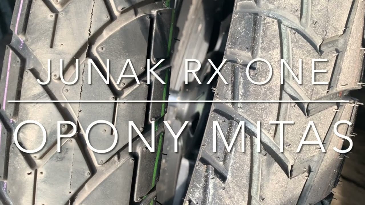 Junak RX ONE - opony fabryczne vs Mitas MC32 i MC24