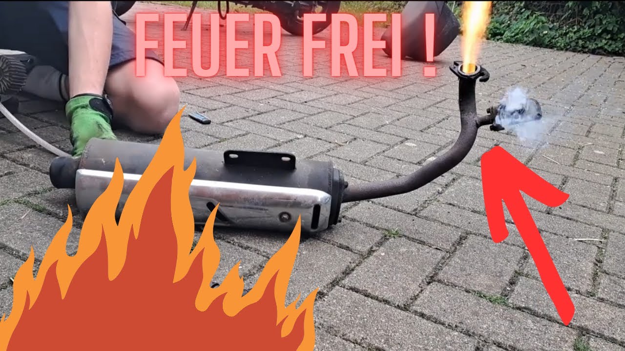 HOW TO Auspuff Ausbrennen I bei Moped und Roller