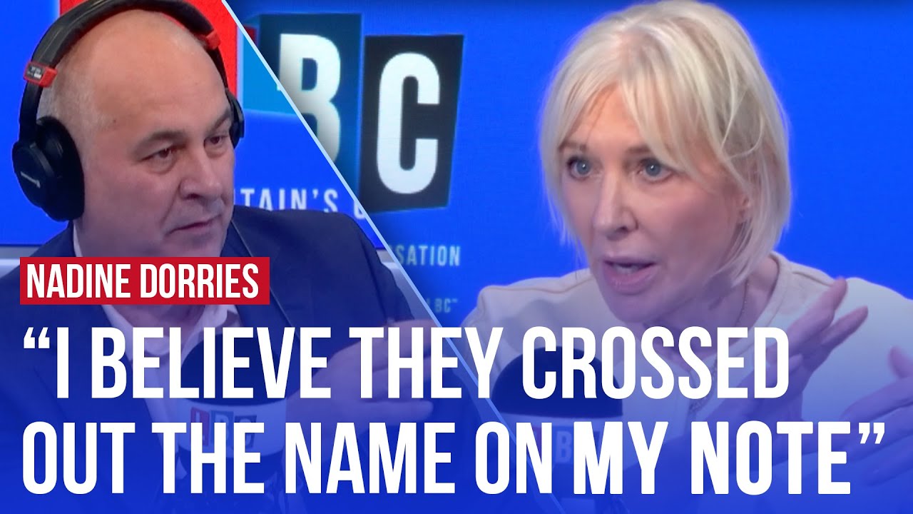 Nadine Dorries reveals 'Downing Street mole' accused of 'altering' advice to Boris Johnson | LBC
