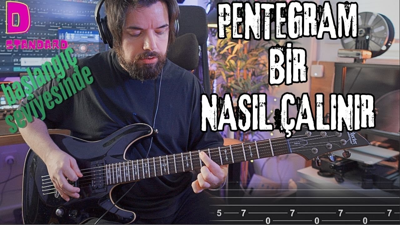 Pentagram - Bir | Gitar Dersi 🎸 | Kolay Anlatım | Orijinal Ton (D Standard)
