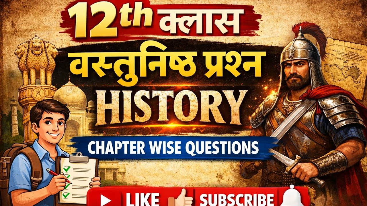 Class 12th बोर्ड exam History वस्तुनिष्ठप्रश्न chapter wise question vvi objective chapter 1 MCQ 