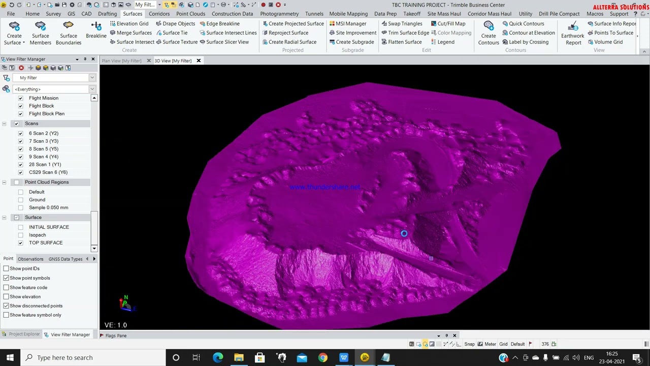 TRIMBLE SX10/SX12 - TBC OPERATING PART  2  GRID, CONTOUR & CROSS SECTION